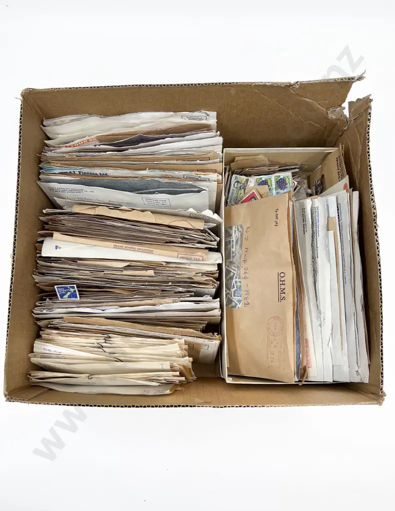 Large Qty NZ Pre and Decimal Envelope Sorted Stamps Image 1++