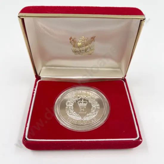 NZ 1986 Royal Visit Proof Silver Dollar