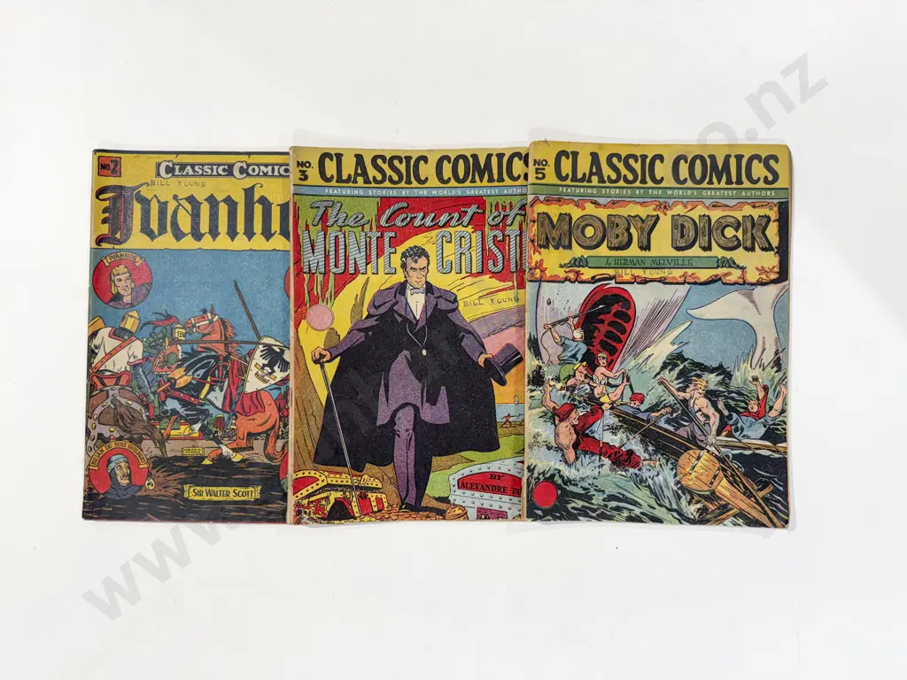 USA Classic Comics No2 No3 and No5 Moby Dick Image 1++