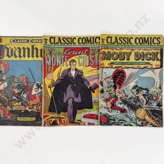 USA Classic Comics No2 No3 and No5 Moby Dick