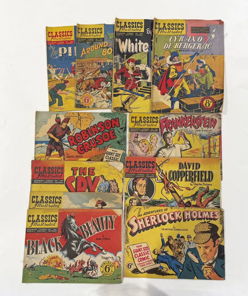 Australia Printed Classics Illustrated (11) including Frankenstein Image 1++