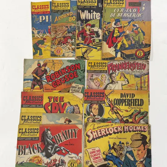 Australia Printed Classics Illustrated (11) including Frankenstein