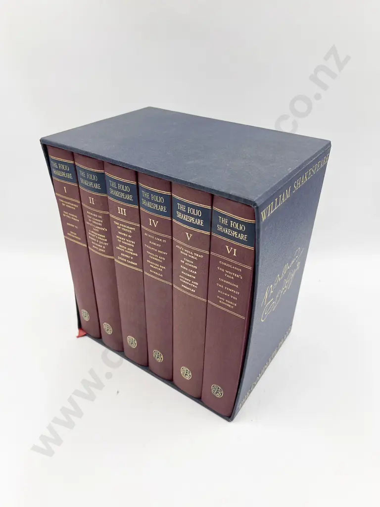 The Folio Shakespeare "The Complete Plays" (Six Volume Boxed Set) Image 1++