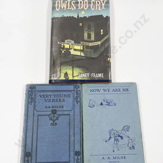 Owls Do Cry by Janet Frame & Two A.A. Milne Volumes
