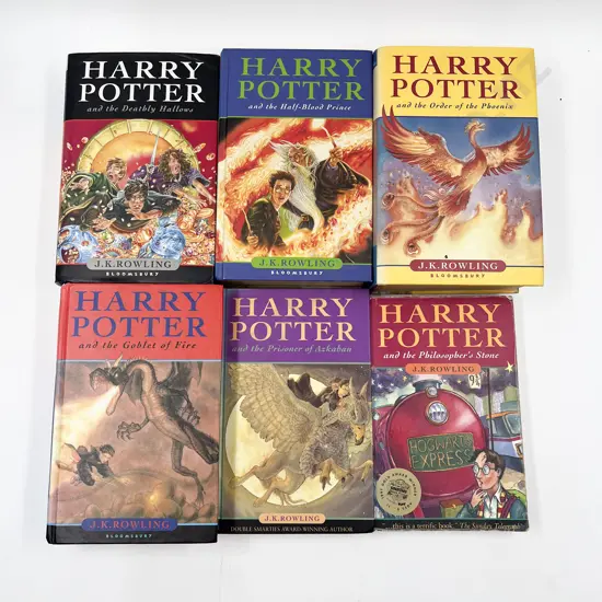 Six Assorted Harry Potter Books