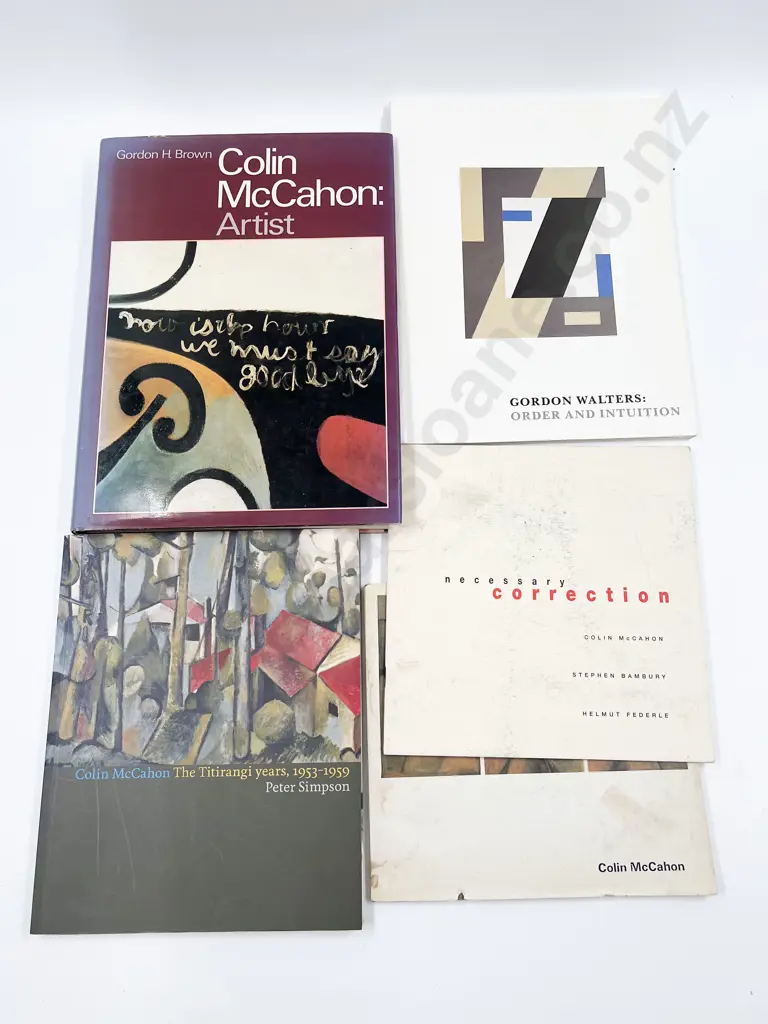 Five Assorted Colin McCahon Reference Volumes Image 1++