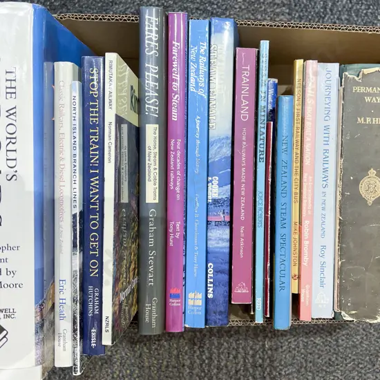 Box Quantity of Assorted NZ Railway Reference Volumes