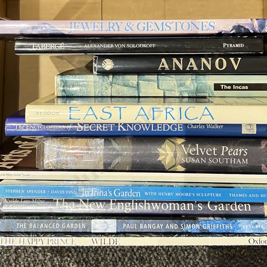 Box Quantity of Assorted Books incl Jewellery Reference