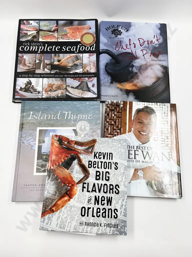 Five Assorted Cuisine Reference Books Image 1++