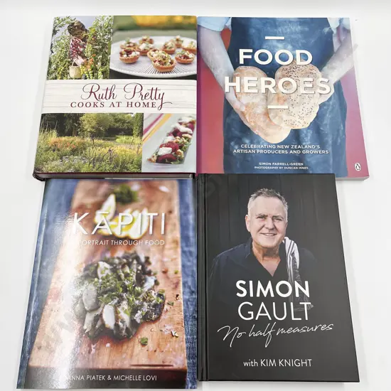 Four Assorted Cuisine Reference Books