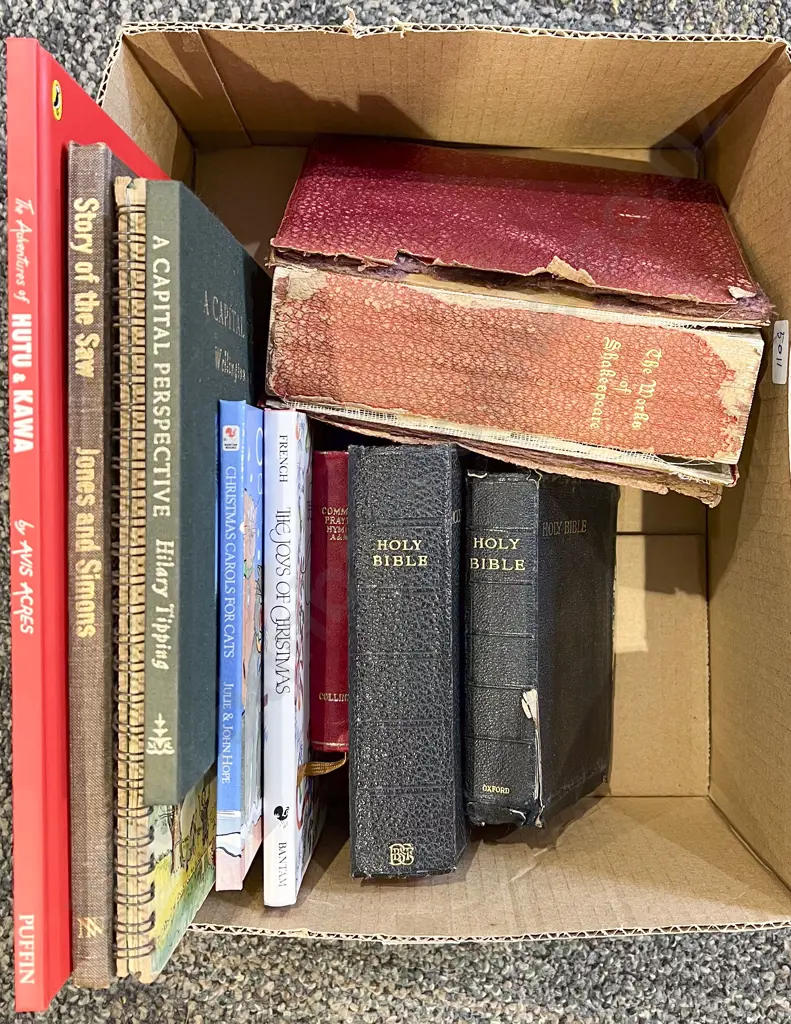 Box of Assorted Books Image 1++