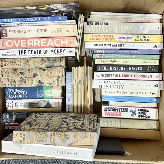 Box Quantity of Assorted Books