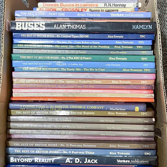 Box Quantity of Assorted Vehicle Reference incl The Best of British Buses & Various Volumes