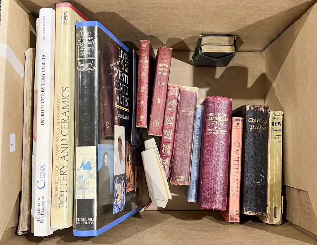 Box Quantity of Assorted Books Image 1++