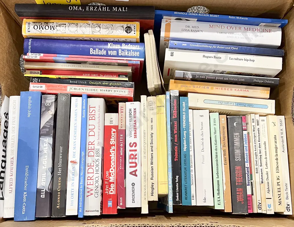 Box Quantity of Assorted Books Image 1++