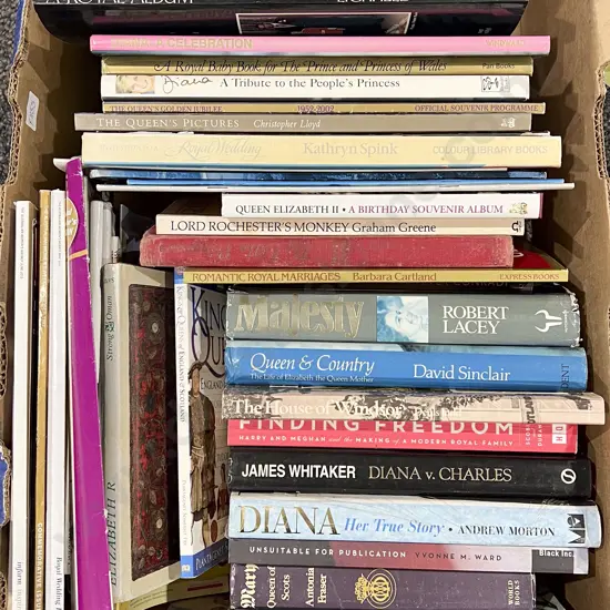 Box Quantity of Assorted Books & Magazines on Royalty