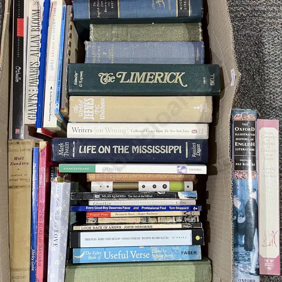 Box Quantity of Assorted Literary Reference