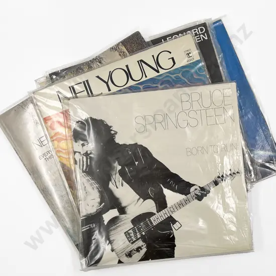 Seven Assorted Vintage Vinyl Records