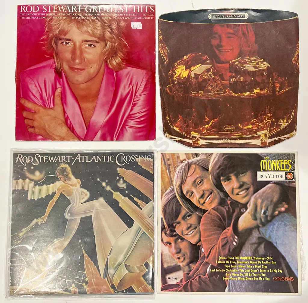 Eight Assorted Vintage Vinyl Records Image 1++