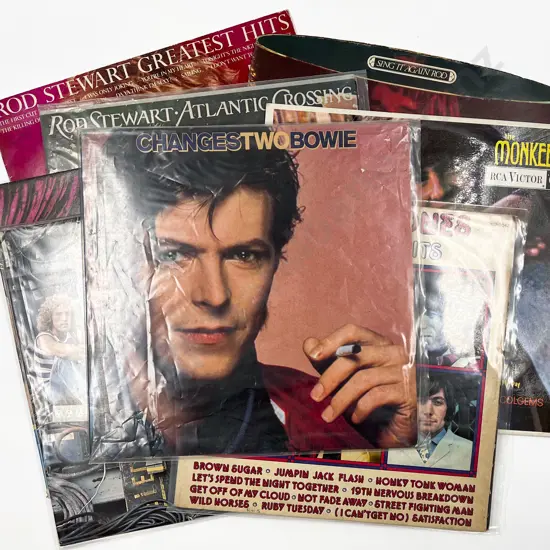 Eight Assorted Vintage Vinyl Records