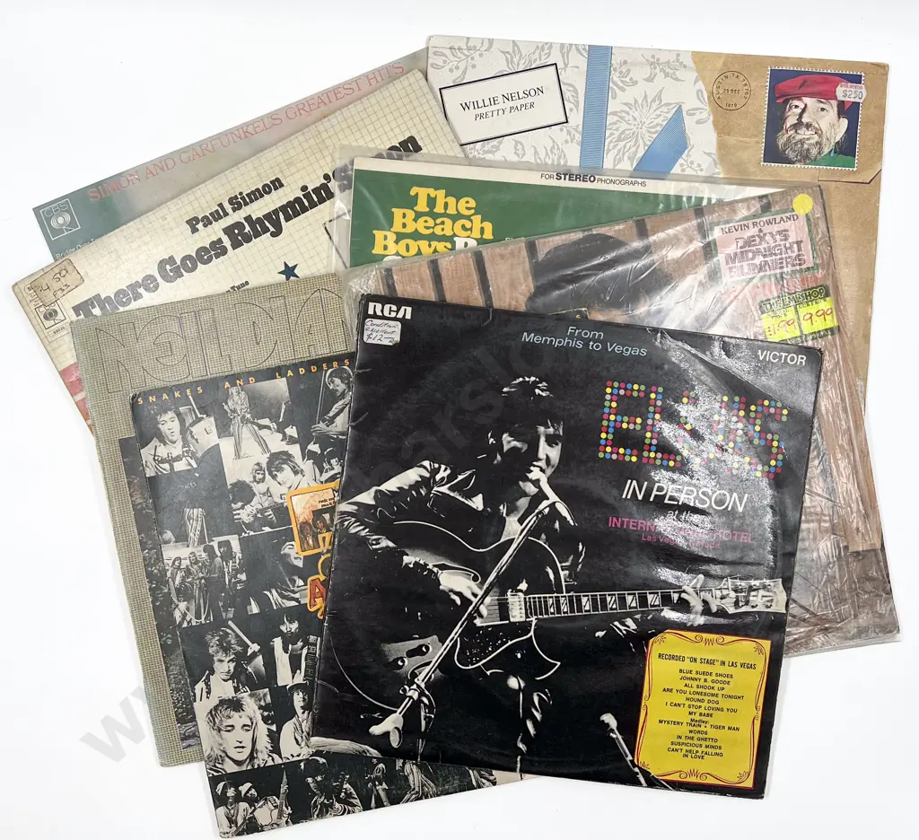 Eight Assorted Vintage Vinyl Records Image 1++