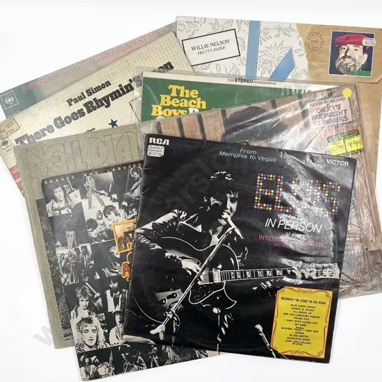Eight Assorted Vintage Vinyl Records