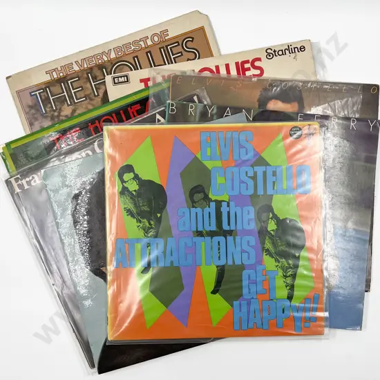 Eight Assorted Vintage Vinyl Records