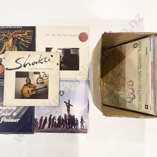 Box Quantity of Assorted Vinyl Records