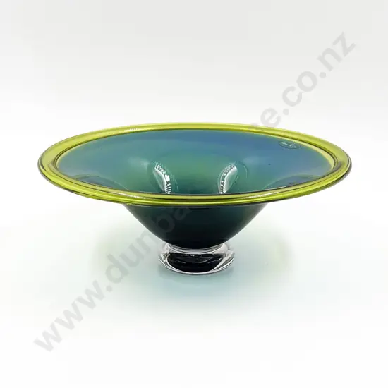 Hoglund Art Glass Pedestal Bowl