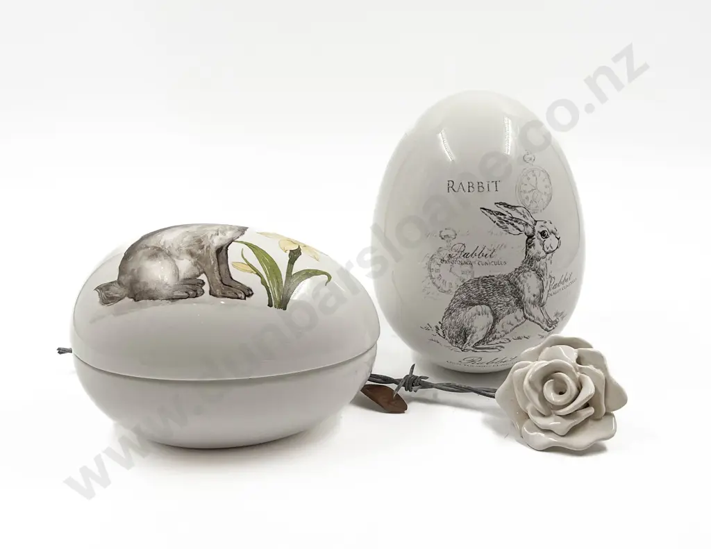 French Country Collections Egg Trinket Box together with Similar & Barbed Wire Ceramic Rose Image 1++