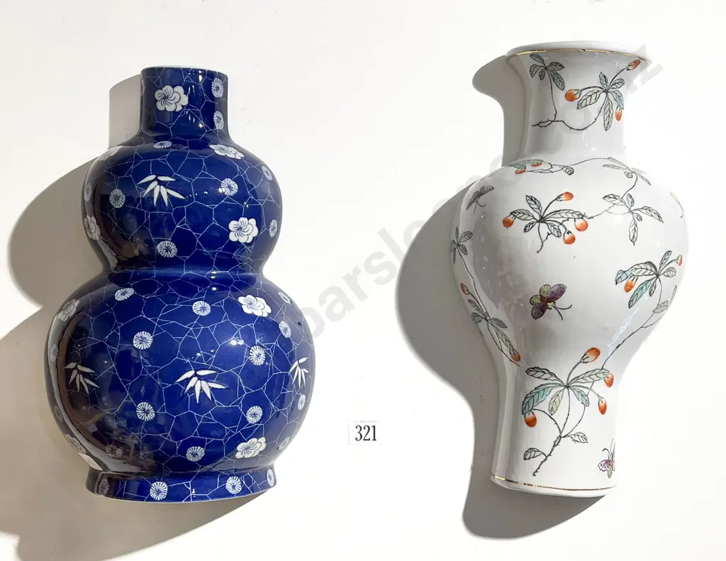 Two Wall Hanging Half Vases Image 1++