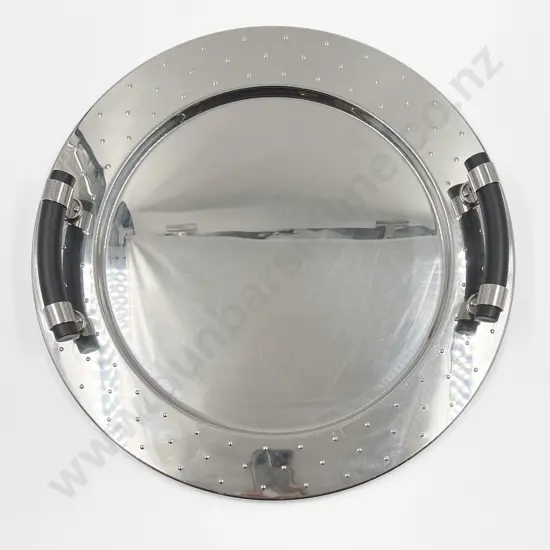 Alessi Large Handled Circular Tray Designed by Michael Graves c1990's