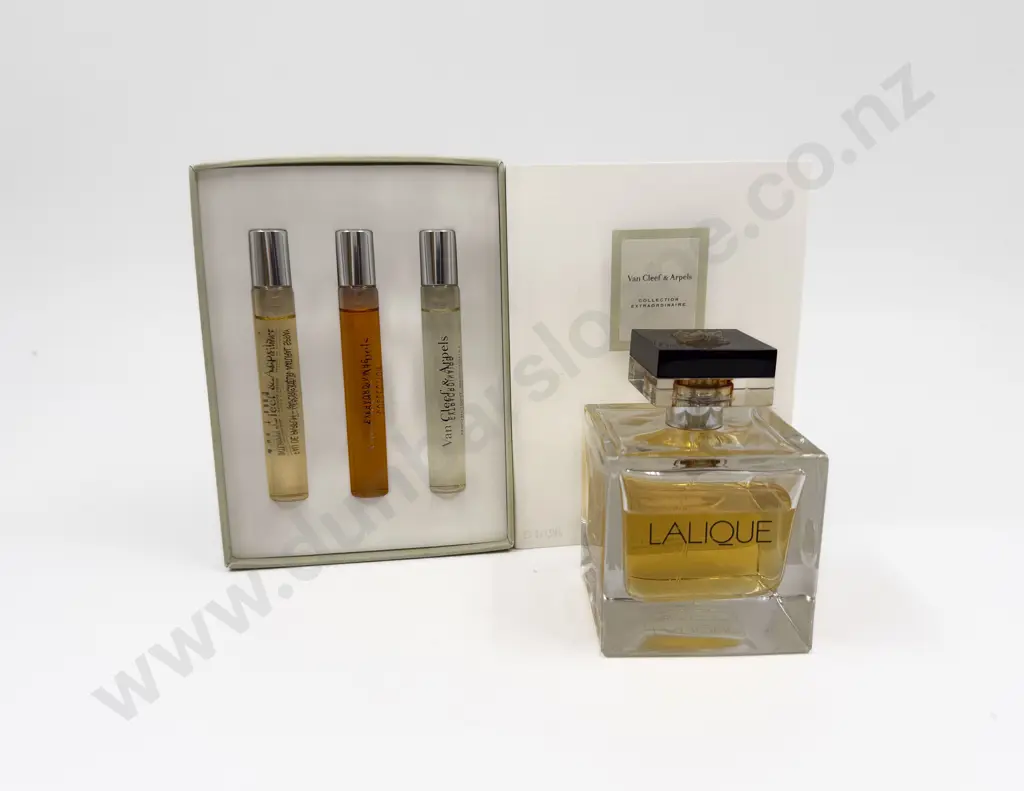Lalique 100ml Perfume Bottle together with Van Cleef & Arpels "Collection Extraordinaire" Image 1++