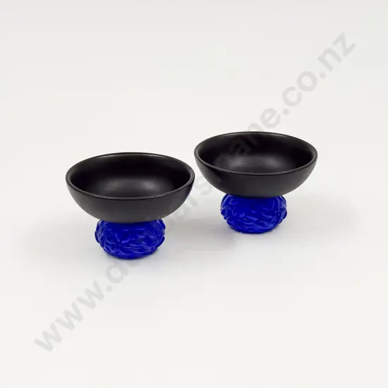 Pair of Luili Living Porcelain and Crystal Sake Cups