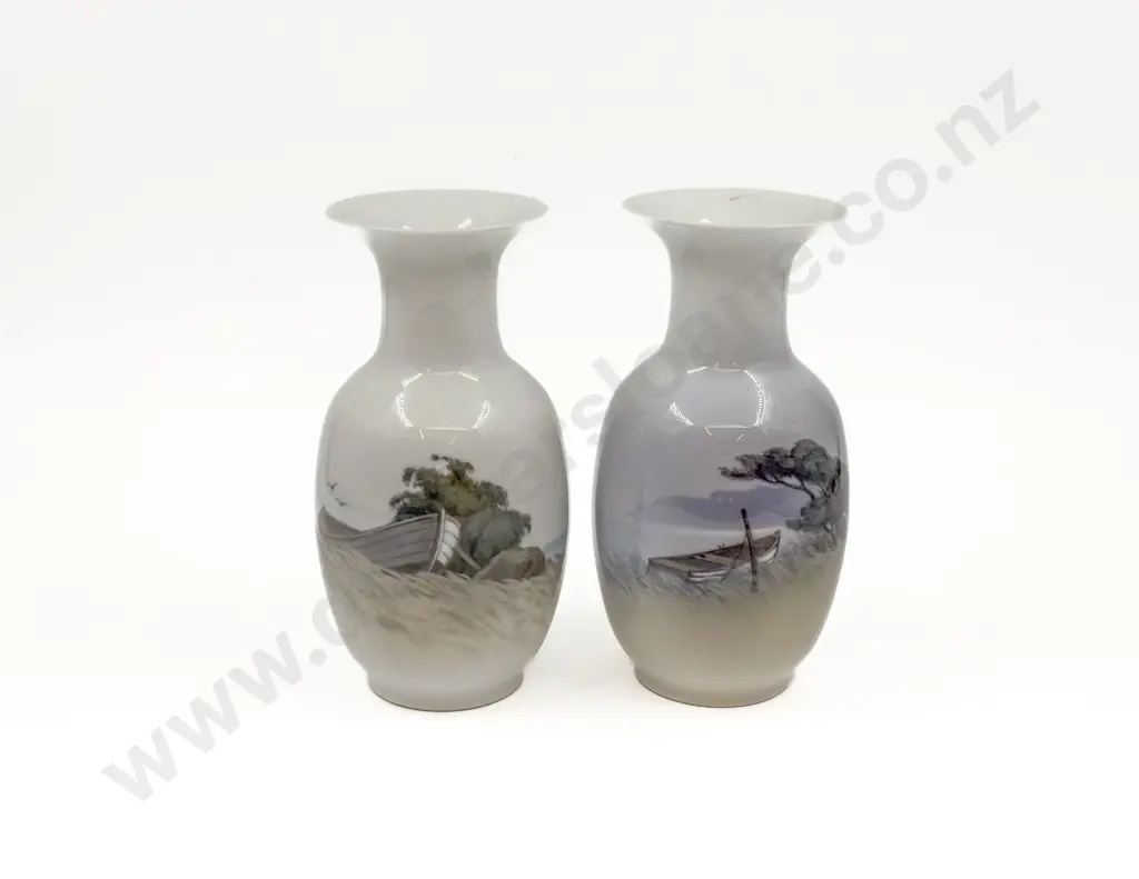 Near Pair of Royal Copenhagen Vases Image 1++