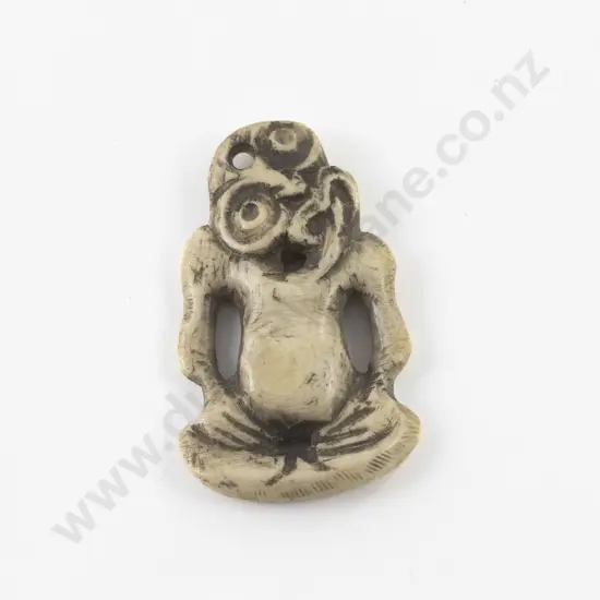 Modern Small Bone Carved Hei Tiki