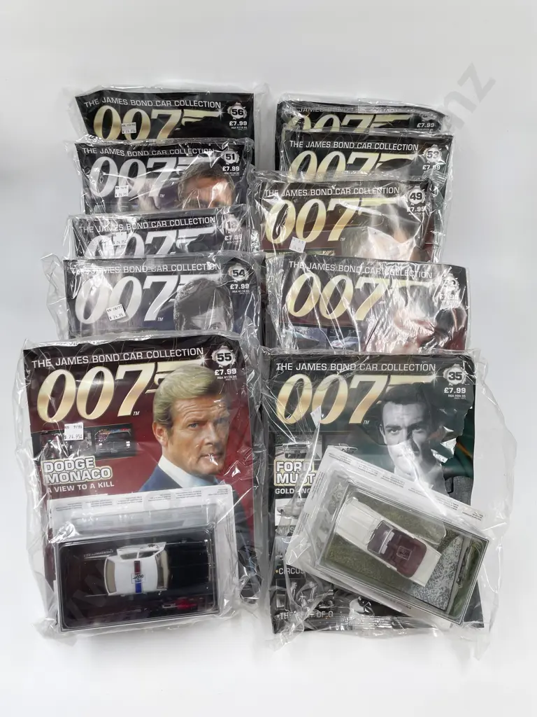 Ten James Bond Car Collection Unopened Collectors Packs Image 1++