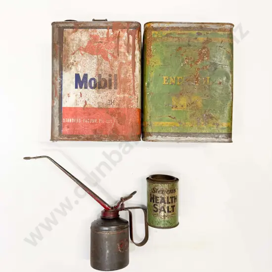 Two Vintage Petrol Cans & Others