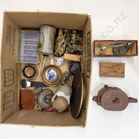 Box Quantity of Assorted incl Cloisonne etc