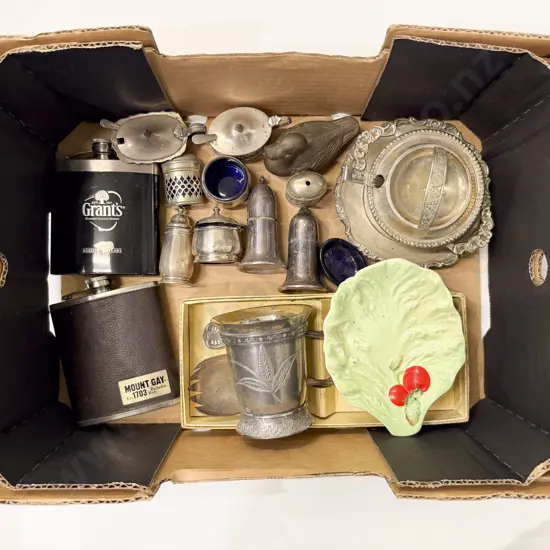 Quantity of Assorted S/P incl Boxed Kings Pattern Serving Spoons etc