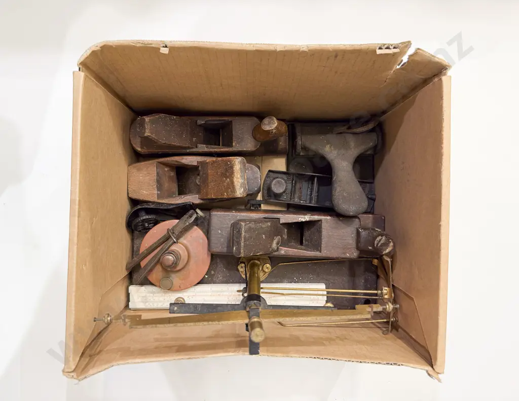Box Quantity of Assorted incl Vintage Woodworking Planes etc Image 1++