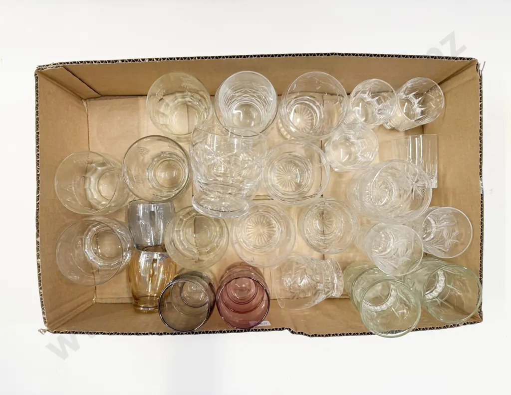 Two Boxes of Assorted Crystal & Glassware Image 1++