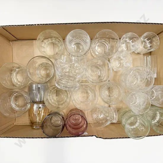 Two Boxes of Assorted Crystal & Glassware