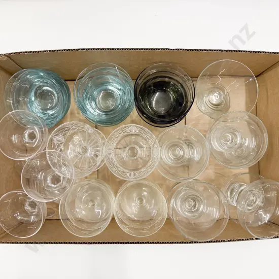 Box of Assorted Crystal & Glassware