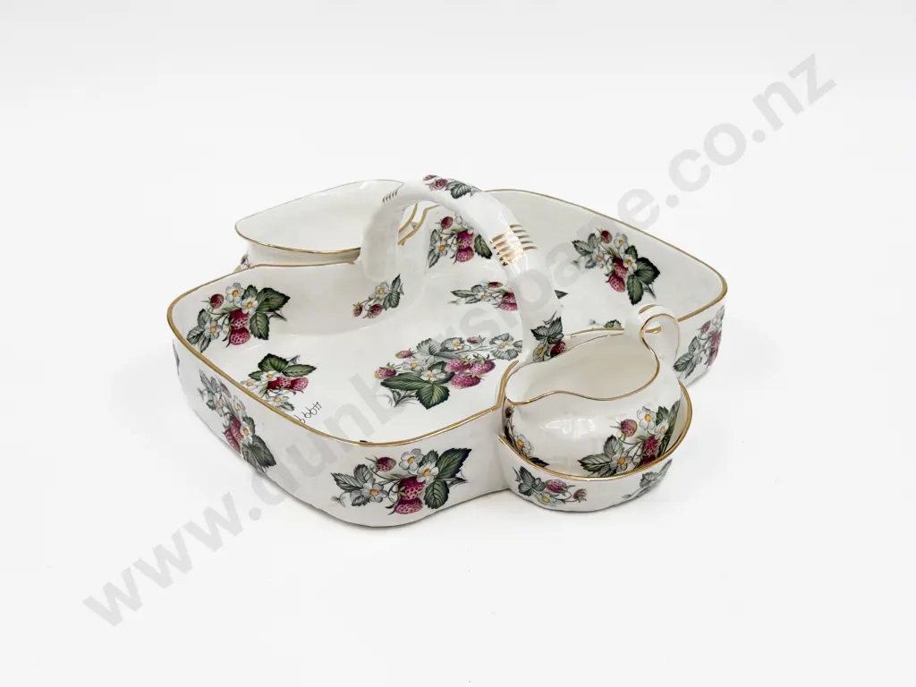 Hammersley Three Pce Serving Tray Comprising Tray Sugar & Cream Image 1++