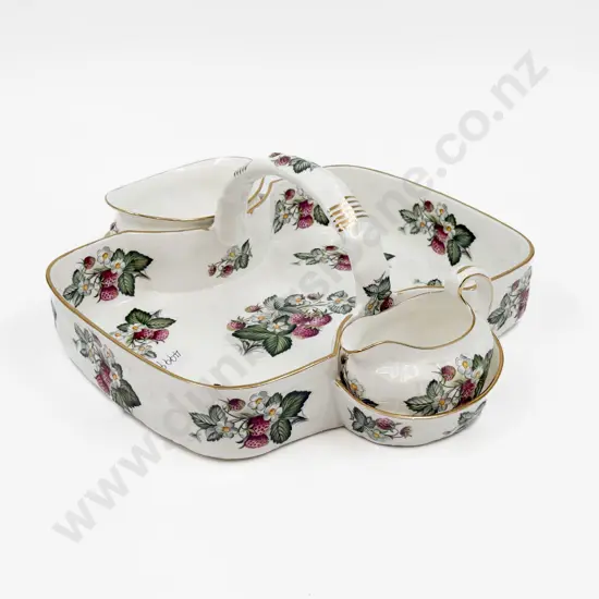 Hammersley Three Pce Serving Tray Comprising Tray Sugar & Cream