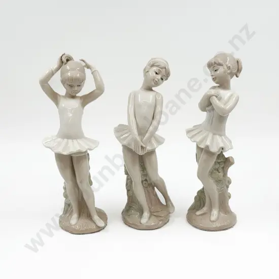 Three China Figures of Ballet Dancers