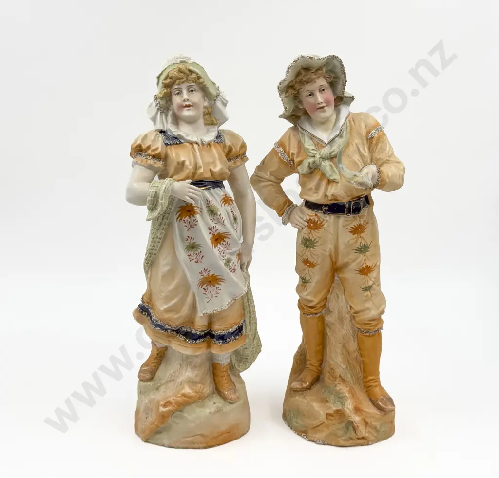 Two Large German China Figures Image 1++