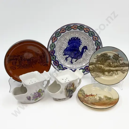 Small Quantity of Assorted China & Two Shaving Mugs