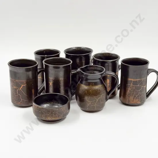 An NZ Pottery Part Coffee Set